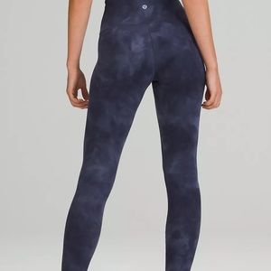 Lululemon Wunder Train Blue Diamond Dye